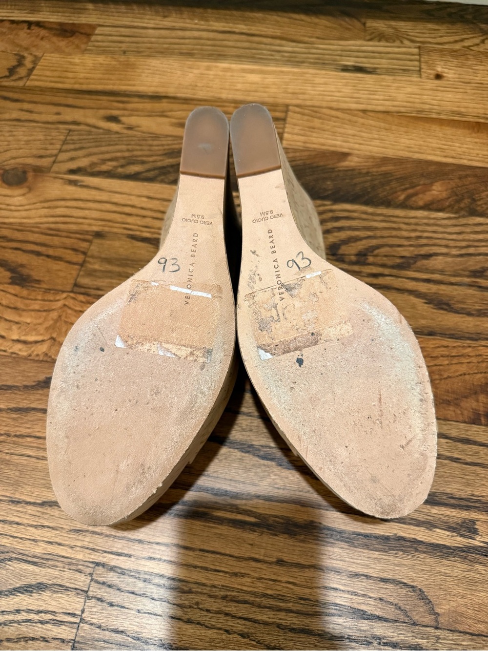 Veronica Beard Dali Cork Wedge Platform Sandal 9.5 Minimalist Resort Coastal - Picture 7 of 9